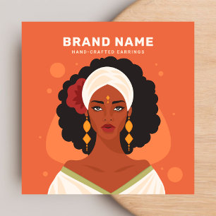 Élégante femme créatrice de bijoux Porte-oreilles
