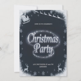 Elegante Festivals Weihnachten Party Einladung