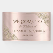 Elegante Festive Gold Frame Rose Gold