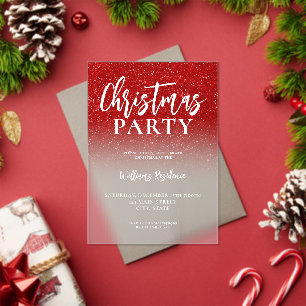 Élégante fête de Noël Invitation