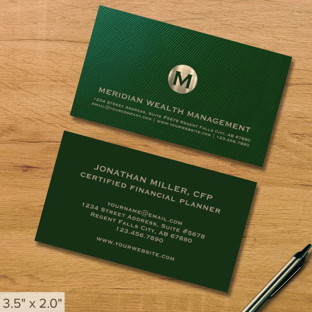 Elegante Financial Beruflich Business Card Visitenkarte (Von Creator hochgeladen)