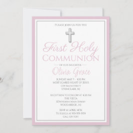Elegante First Holy Communion Einladungen für Girl