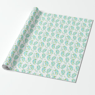 Elegante flache Grüne Moderne Botanische Zitadelle Geschenkpapier