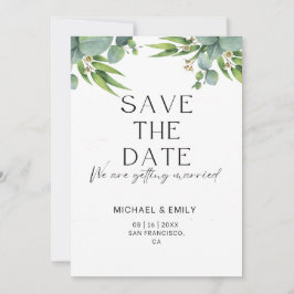 Elegante Flachkarte Save the Date