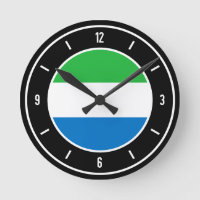 Elegante Flagge von Sierra Leone