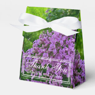 Elegante Flieder lila lavendel Blumen Danke  Geschenkschachtel