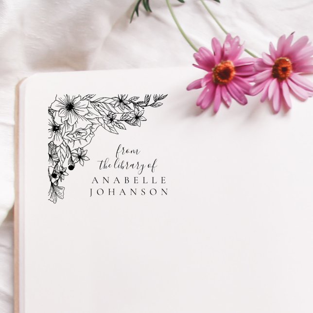 Elegante Flora aus der Bibliothek des Buches Gummistempel (Von Creator hochgeladen)