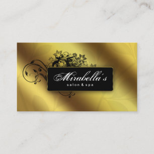 Elegante Flora Business Card Salon Wellness-Center Visitenkarte