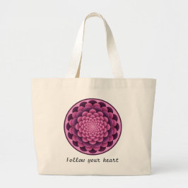 Elegante Flora Mandala Tote Tasche mit Editbale Na