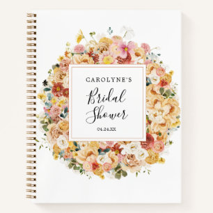 Elegante Floral-Aquarell  Notizbuch