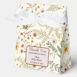 Elegante Floral Baby Shower Fevor Box Geschenkschachtel