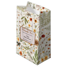 Elegante Floral Baby Shower Vielen Dank Bag