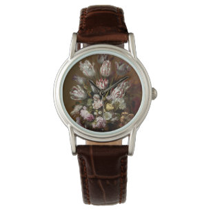 Elegante Floral Bouquet - Vintage niederländische  Armbanduhr