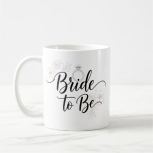 Elegante Floral Braut-bevorstehend-Kaffeetasse  Kaffeetasse