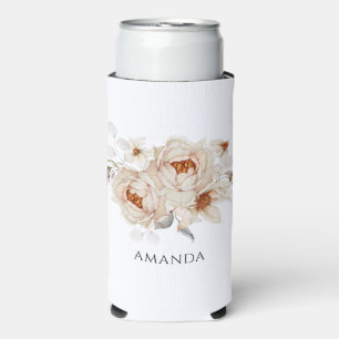 Elegante Floral Can Coolers Selters Dosenkühler