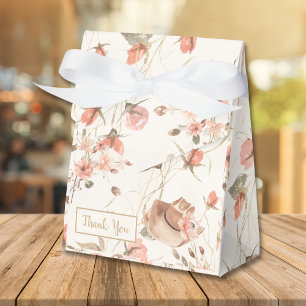 Elegante Floral Cowgirl Brautparty Fevor Box Geschenkschachtel