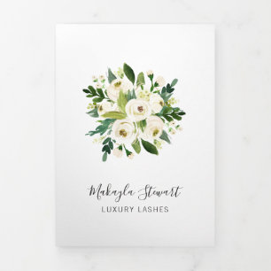 Elegante Floral Lashes Broschüre
