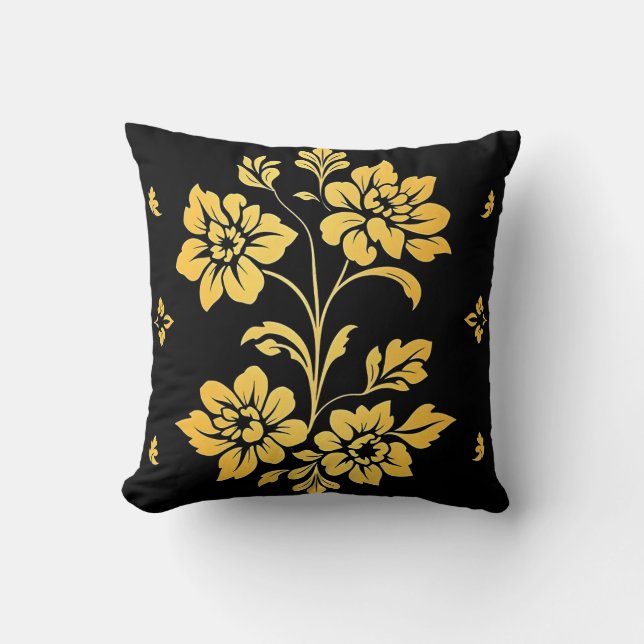 Elegante Floral Luxury Moderne Kollektion Kissen (Vorderseite)