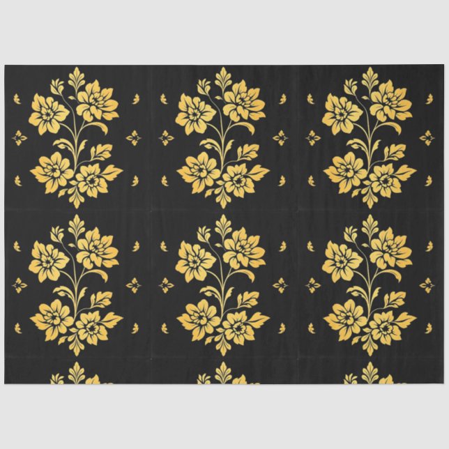 Elegante Floral Luxury Moderne Kollektion Seidenpapier (Vorderseite)