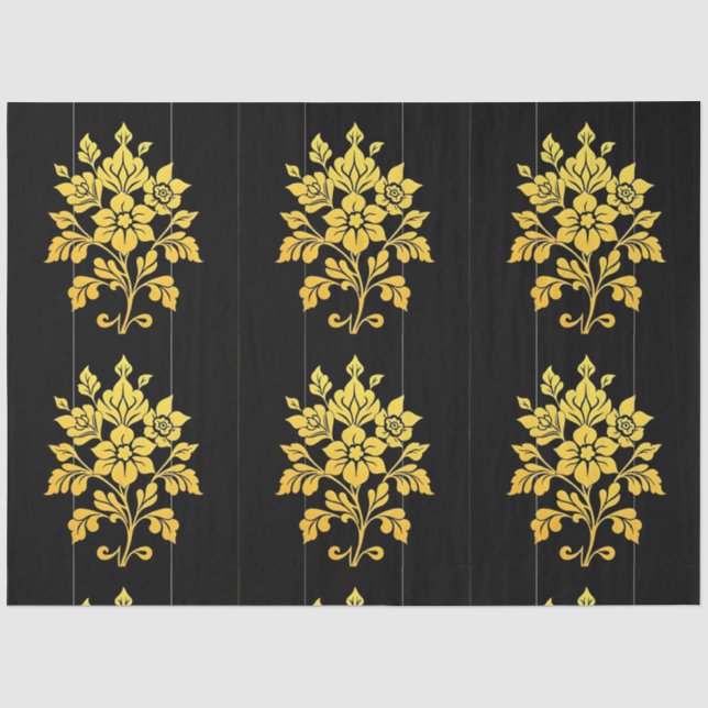 Elegante Floral Luxury Popular Collection Seidenpapier (Vorderseite)