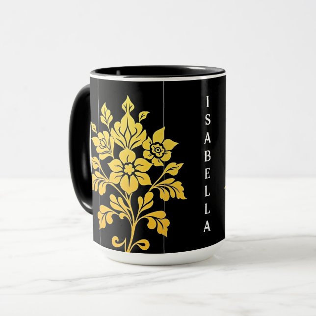 Elegante Floral Luxury Popular Collection Tasse (Vorderseite Links)