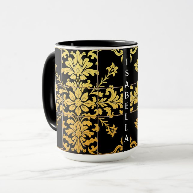 Elegante Floral Luxury Trendy Collection Tasse (Vorderseite Links)