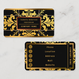 Elegante Floral Luxury Trendy Collection Visitenkarte