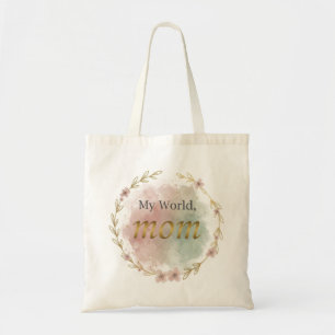 Elegante Floral-Mama-Zitat-Wasserfarbe-Tasche Tragetasche