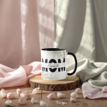 Elegante Floral-MOM-personalisierte Tasse