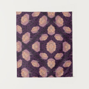Elegante Floraldecke – Cozy Botanical Throw Wandteppich