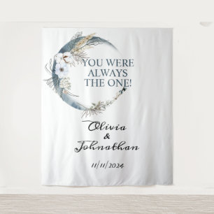 Elegante florale Aquarell-Hochzeit Wandteppich