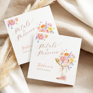 Elegante Florale Brautparty-Papier Serviette