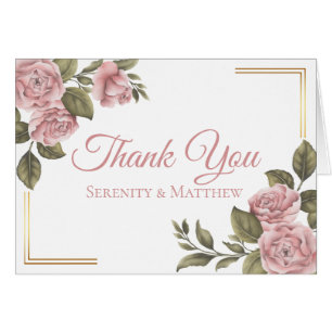 Elegante Florale Danke-Sagen-Pink-Pfingstrosen-Hoc