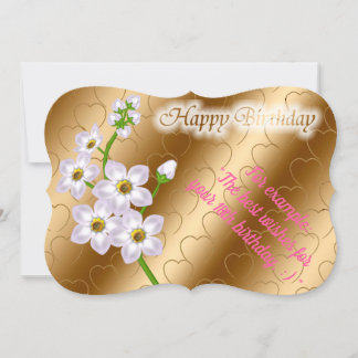 Elegante florale Geburtskarte