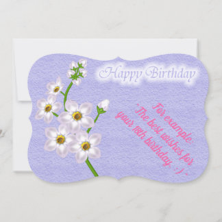 Elegante florale Geburtskarte