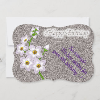 Elegante florale Geburtskarte