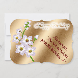 Elegante florale Geburtskarte