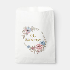 Elegante florale Geburtstagsparty Geschenktütchen