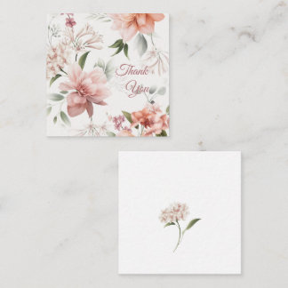 Elegante florale Geschenkkarte nach Maß Begleitkarte