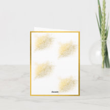 Elegante Florale Gold Geometrische Babyparty-Einla