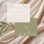 Elegante florale Haushaltsberatungskarte<br><div class="desc">Lassen Sie sich von diesem eleganten Blumenberater beraten und erhalten Sie Karten, die Ihre Gäste ausfüllen können. Sie sind eine großartige Gästebuchalternative für ein Brautparty, eine Verlobungsfeier oder einen Hochzeitsempfang, der es Familie, Freunden und Gästen ermöglicht, gute Wünsche zu äußern, niedliche Dattelniedeen, lustige Erinnerungen, Heiratsempfehlungen oder lustige Spiele zu spielen!...</div>