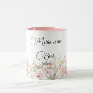 Elegante Florale Hochzeit Personalisierte Hochzeit Tasse