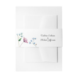 Elegante florale Hochzeit Soft Botanical Romance Einladungsbanderole