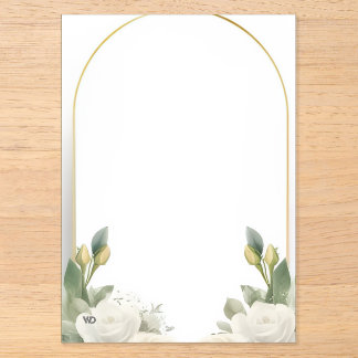 Elegante Florale Hochzeits-Einladungsvorlage Moder Acryleinladungen