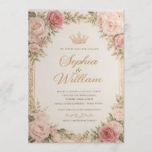 Elegante Florale Hochzeitseinladungskarte