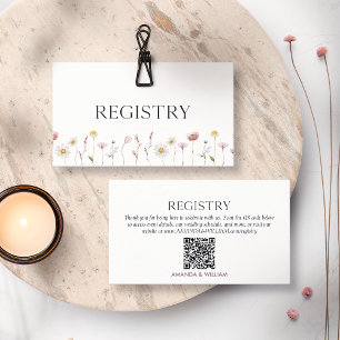 Elegante florale Hochzeitskarte Begleitkarte