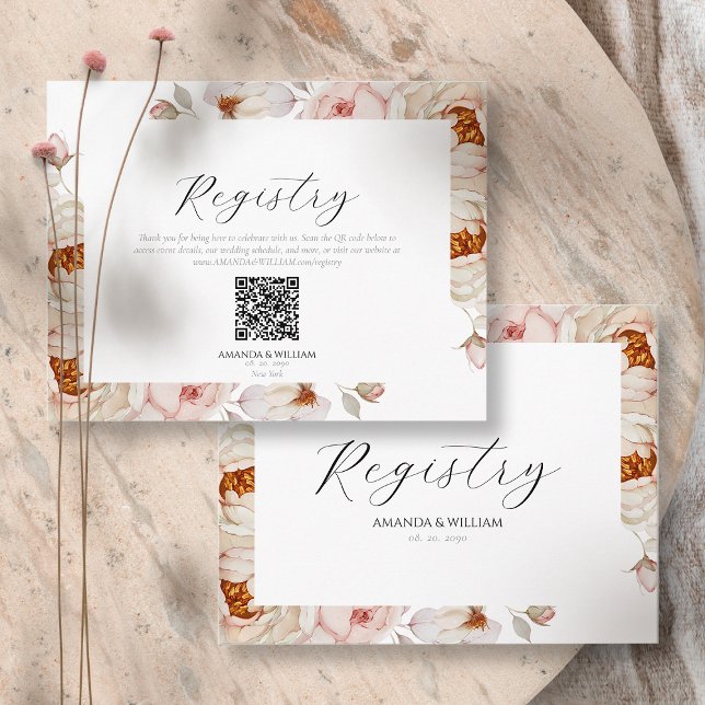 Elegante florale Hochzeitskarte RSVP Karte (Von Creator hochgeladen)