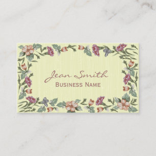 Elegante florale Hochzeitskarte Visitenkarte