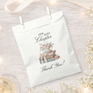 Elegante Florale Ihr Nächstes Kapitel Junggesellin Geschenktütchen