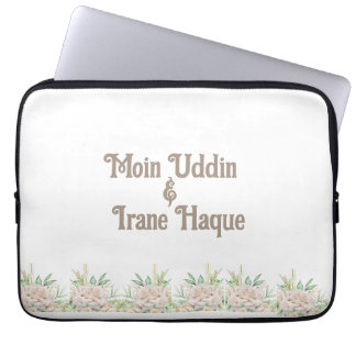 Elegante florale islamische Nikah-Zeremonie-Einlad Laptopschutzhülle